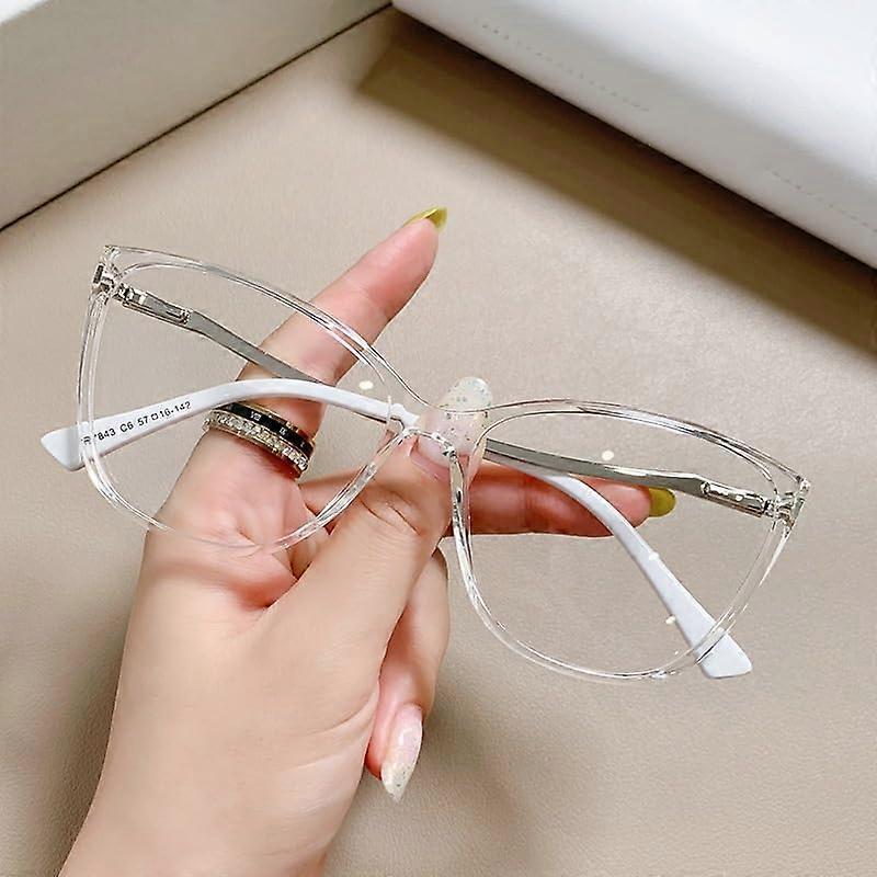 Cat Eye Computer Readers Oversized Cat Eye Reading Glasses Women Blue Light Blocking Anti Eye Strain Mirror
