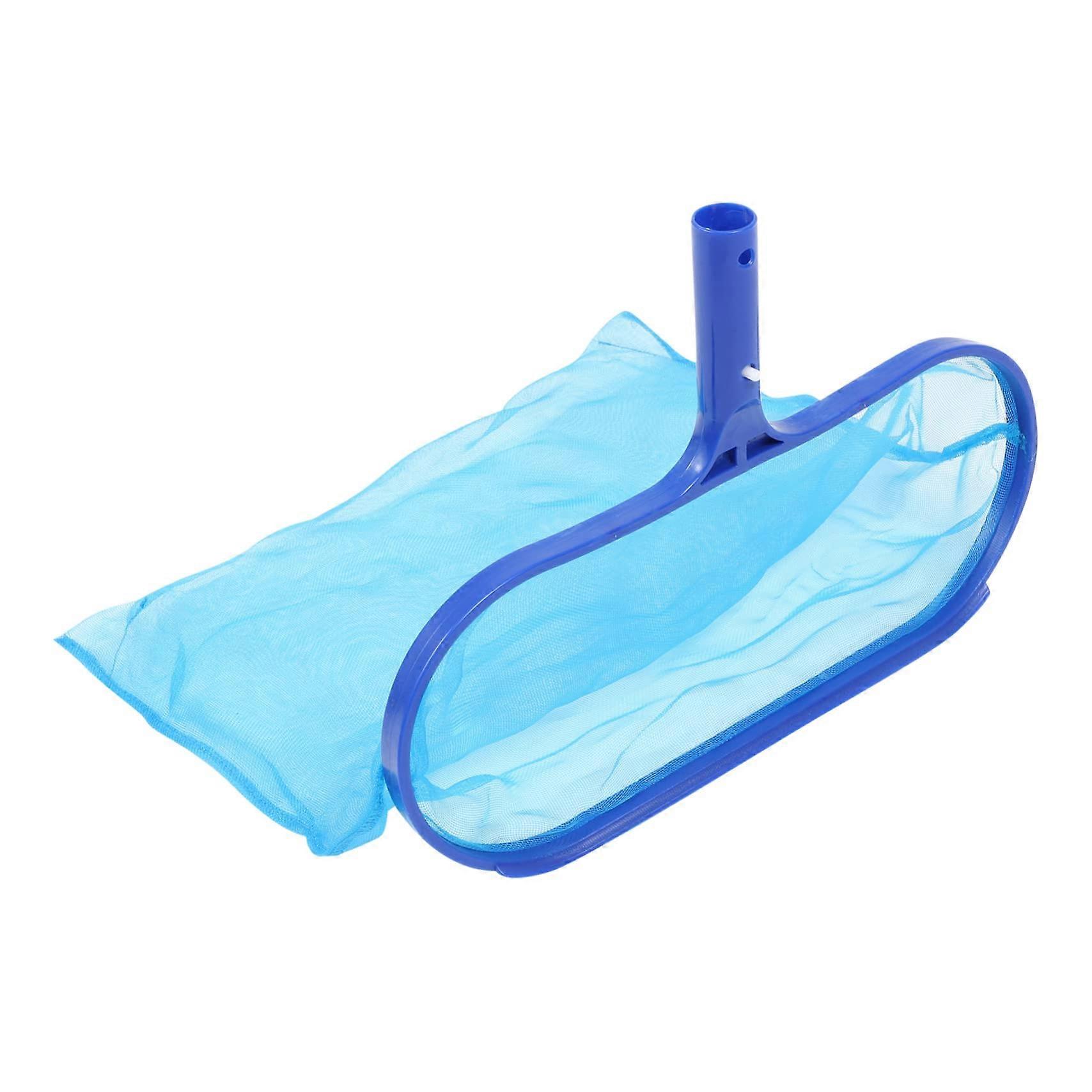 Swimming Pool Skimmer Net Blue Plastic, Leaf Skimmer Basket, Pool Net Skimmer, Mesh Shape Cleaner