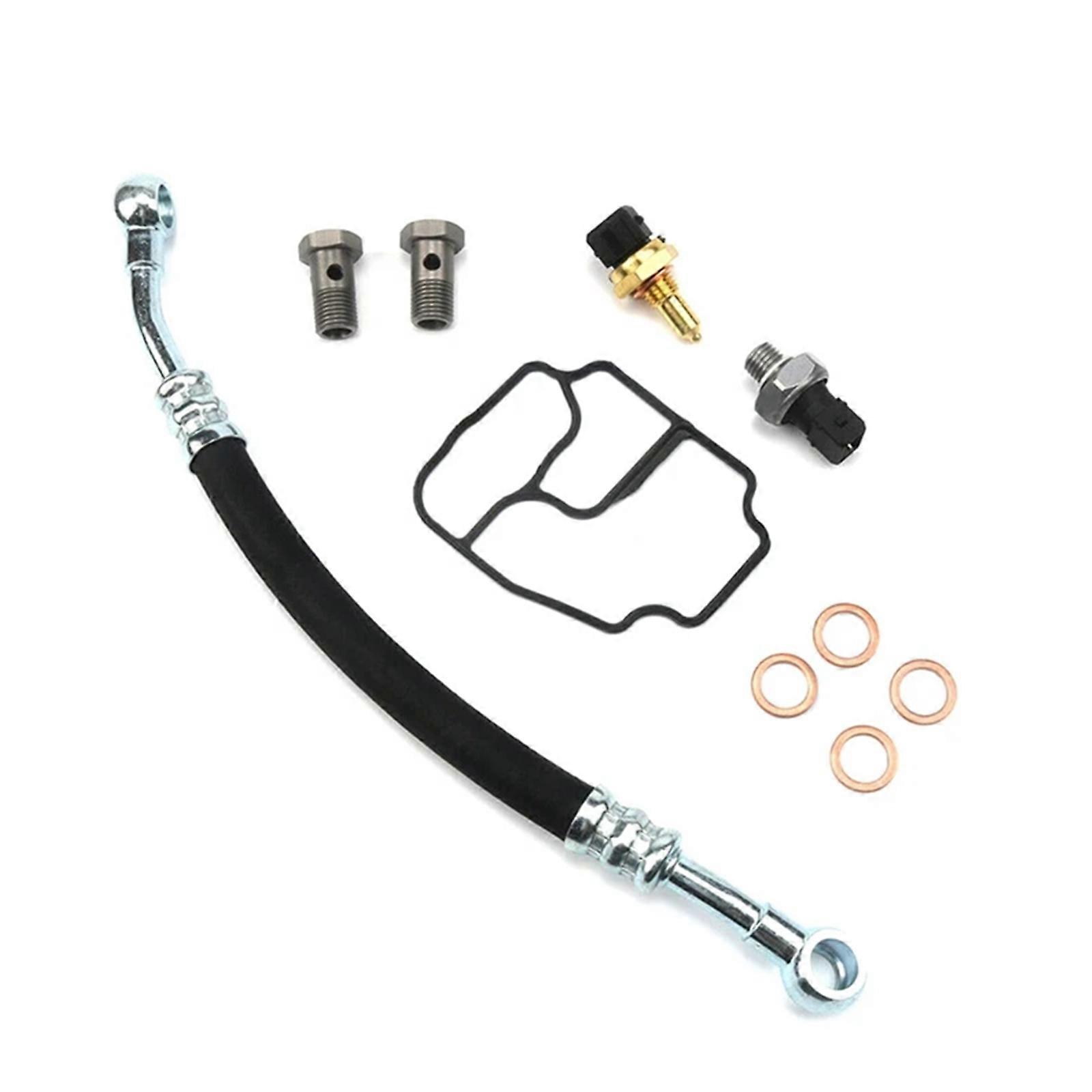 Engine Oil Filter Housing Seal Gasket Oil Pressure Switch Sensor Kit for E39 E53 E85 11421719855 Engine Accessory
