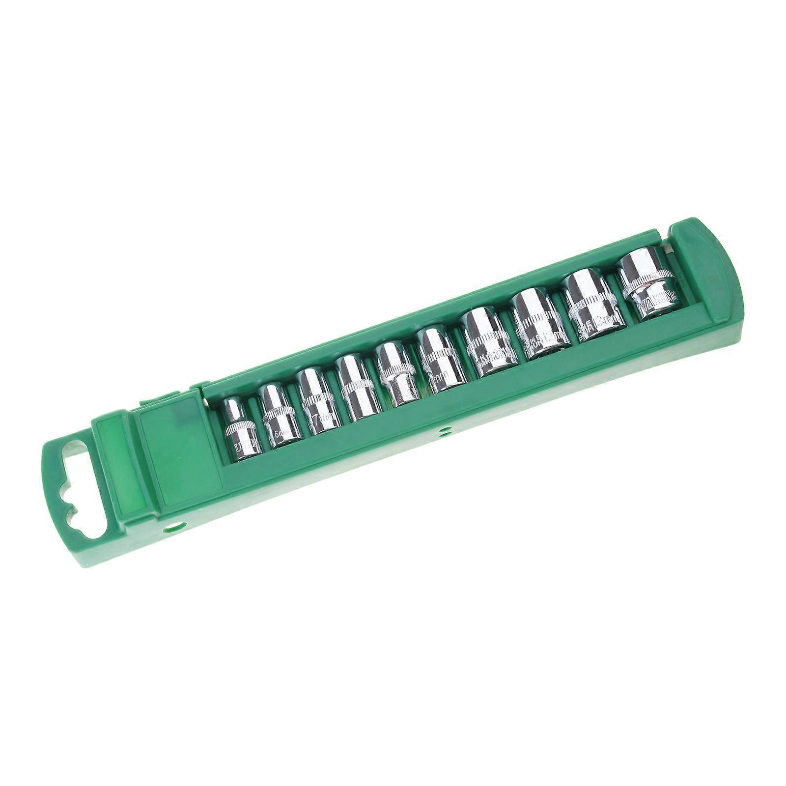 10Pcs Drive Socket Wrench Head Set for Ratchet 1/4" 3/8" 1/2" Short Long Socket Deep Nut Driver Sleeve Spanner End Tool