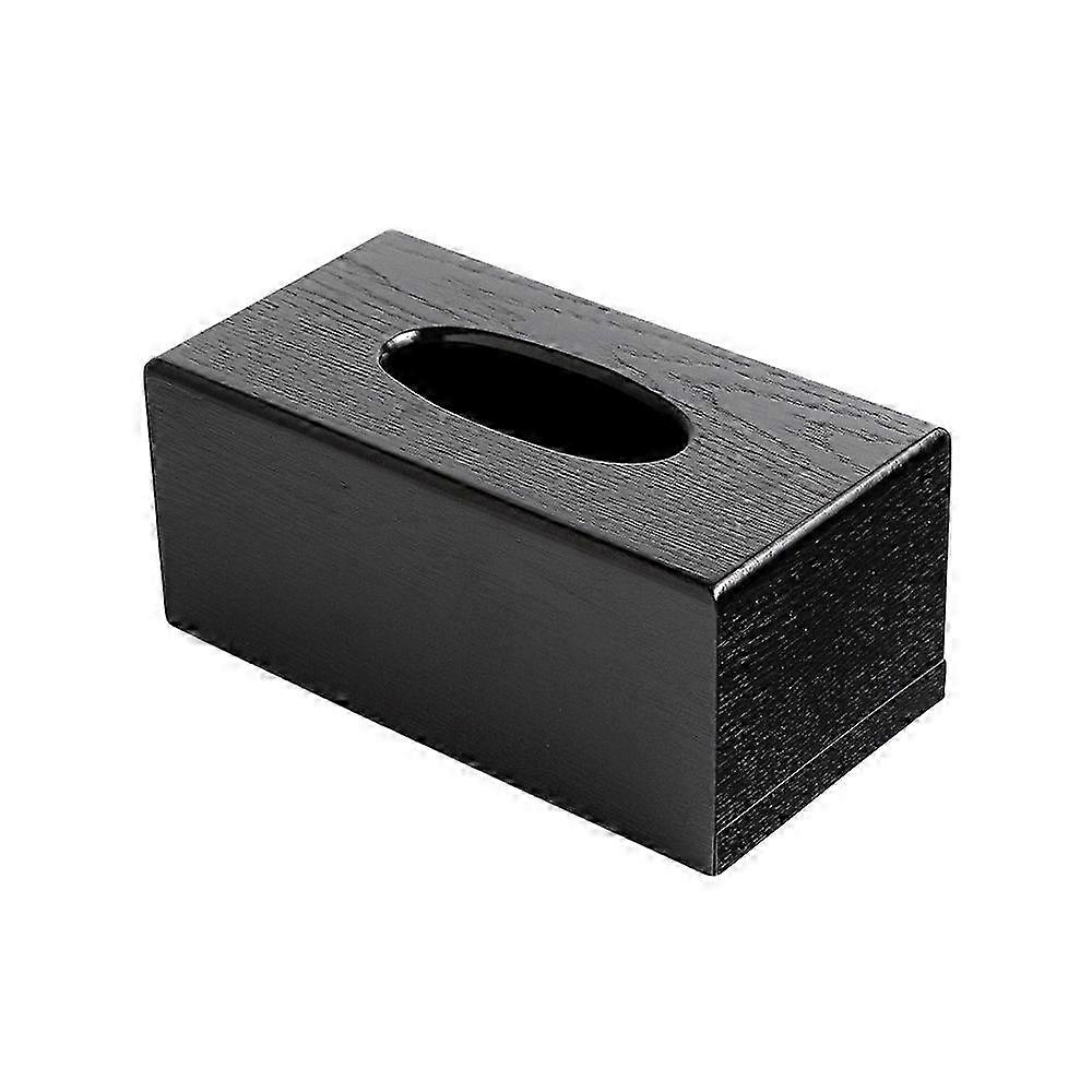 Wooden Tissue Box Holder Rectangular Facial Tissue Dispenser