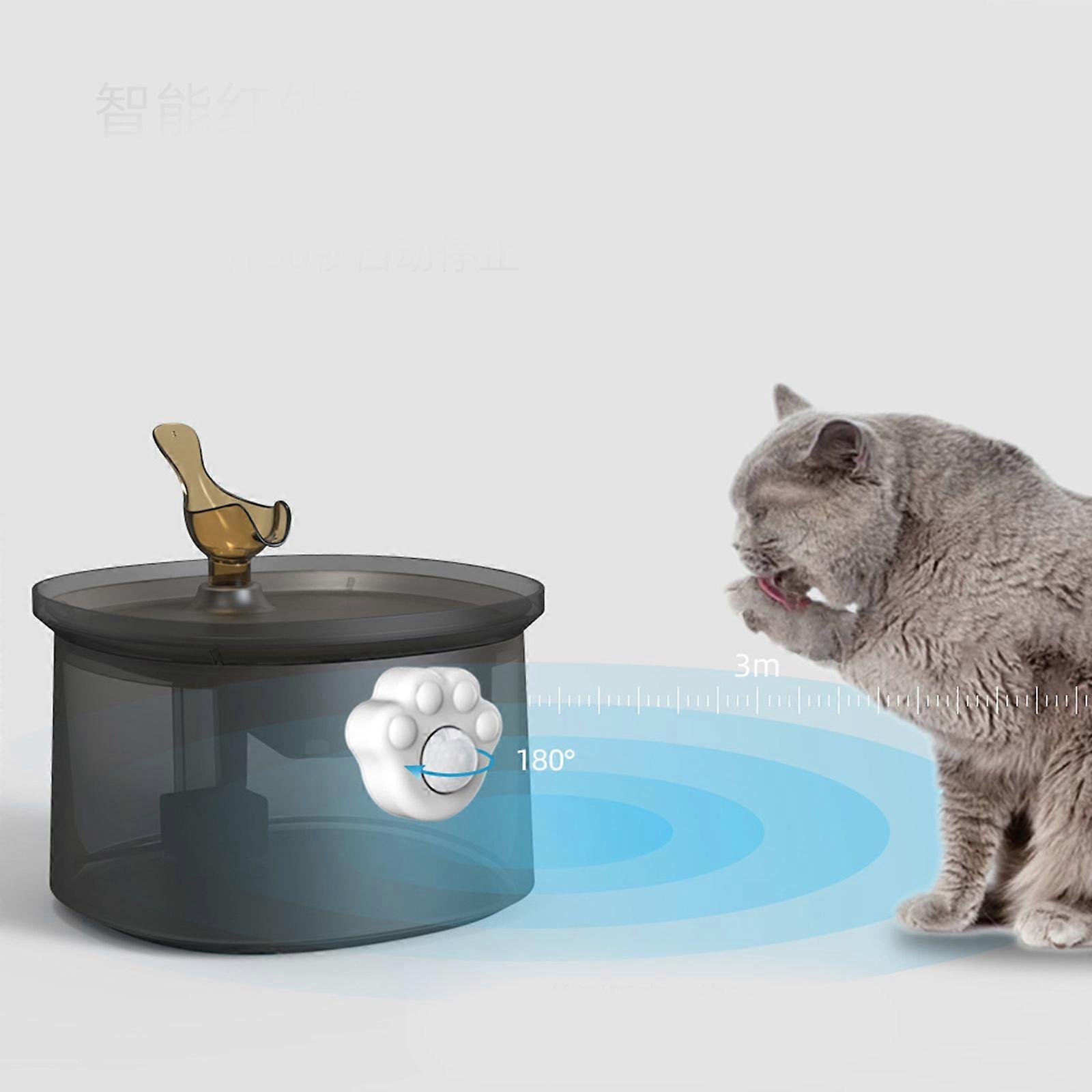 Smart Motion Sensor Cat Water Dispenser Auto Stop USB Infrared Motion Sensor