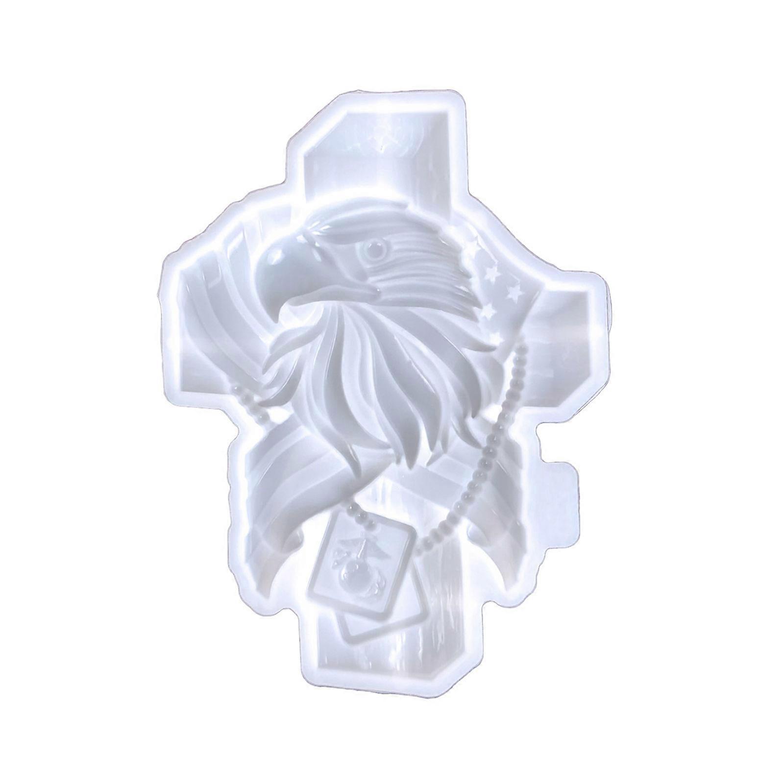 Quality Silicone Mold for Making Flag Emblem Wall Decals for Artistic Space for Baking, Crafting, and Resin Artwork White