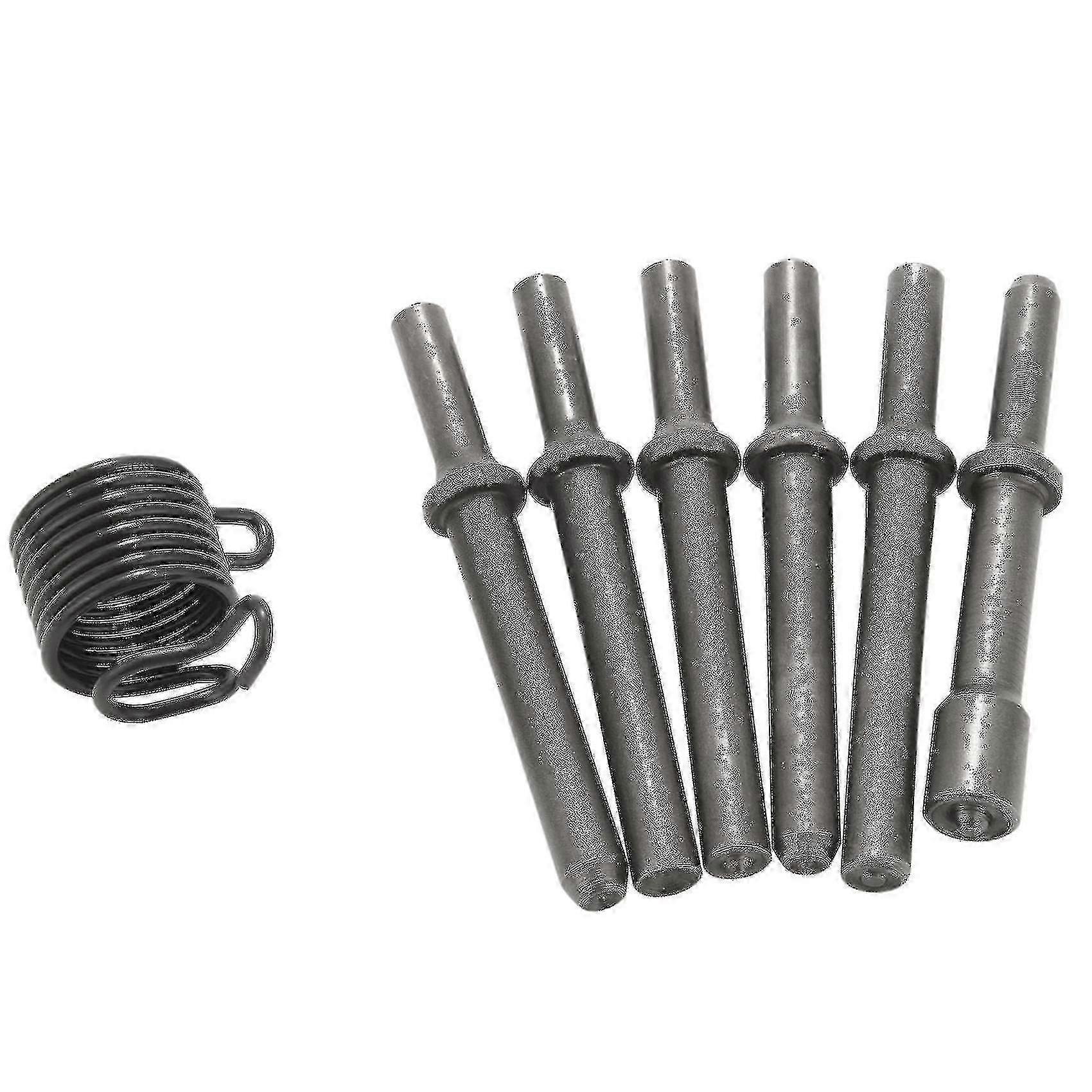 7 Pcs Great Heavy Duty Smoothing Pneumatic Air Rivet Hammer Tools Kit