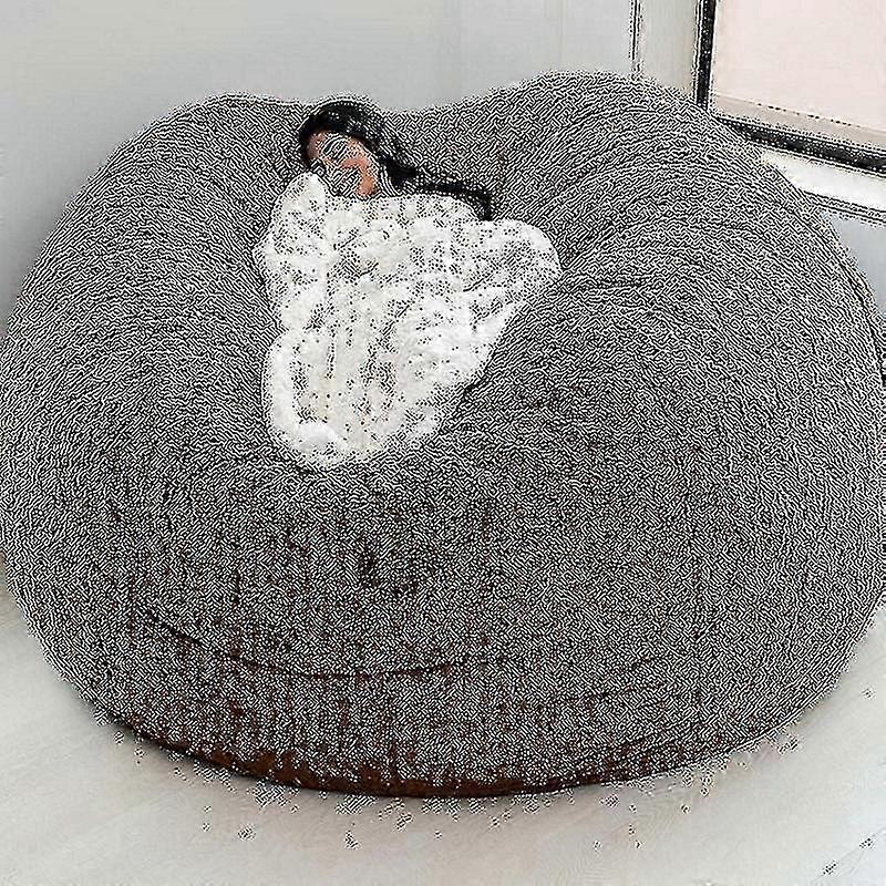 Siège luxueux en fausse fourrure pour le salon et la chambre (sans remplissage)