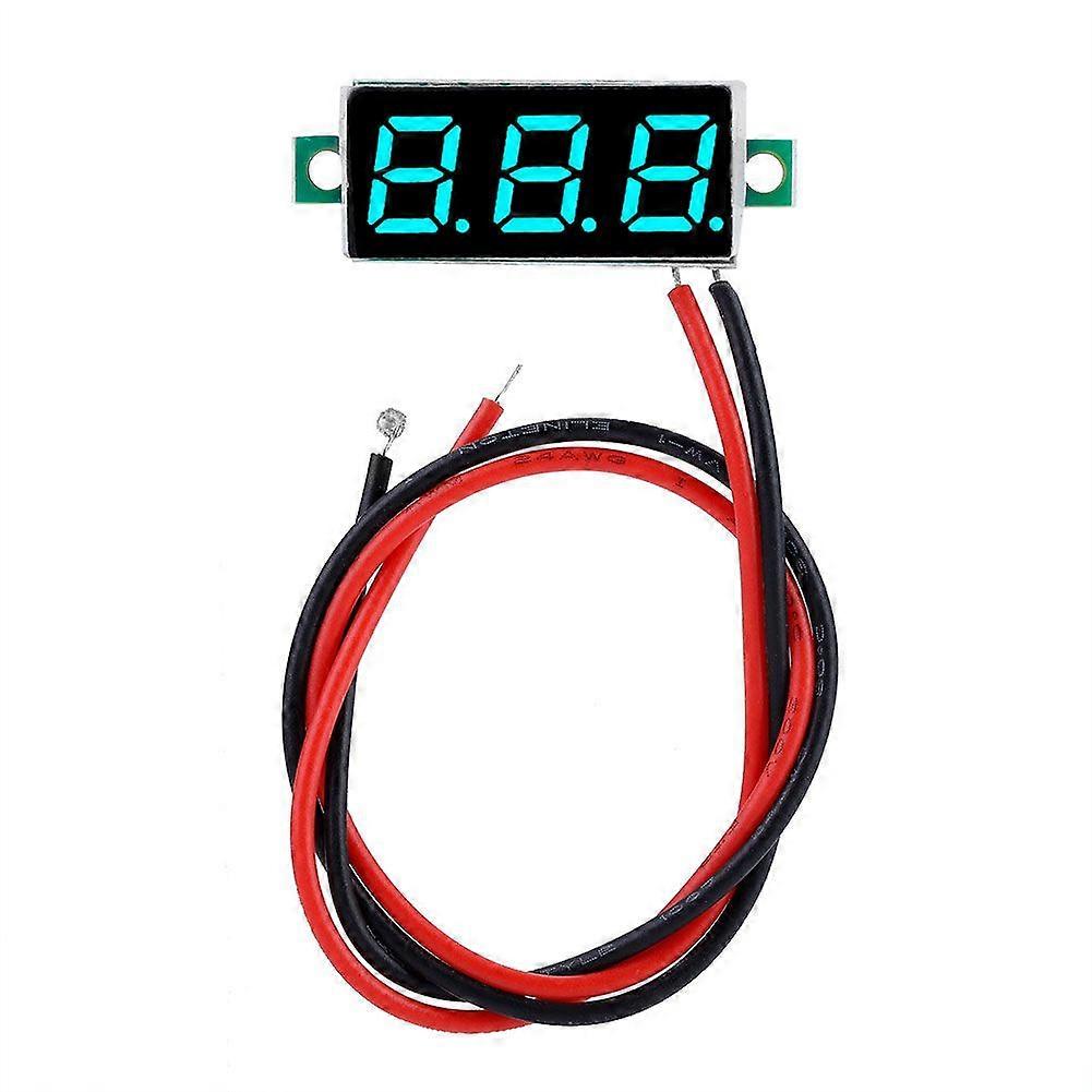 High quality Two-wire 0.28" mini LCD digital DC voltmeter voltmeter (blue (font