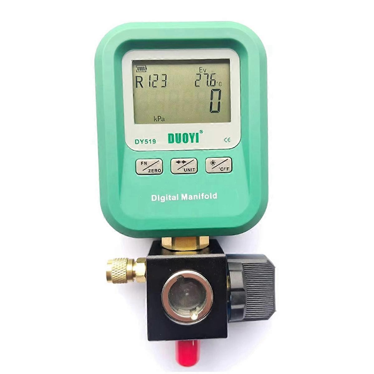 Digital Manifold AC Gauge Refrigeration Pressure Gauge Vacuum Pressure Manifold Tester Meter Vacuu
