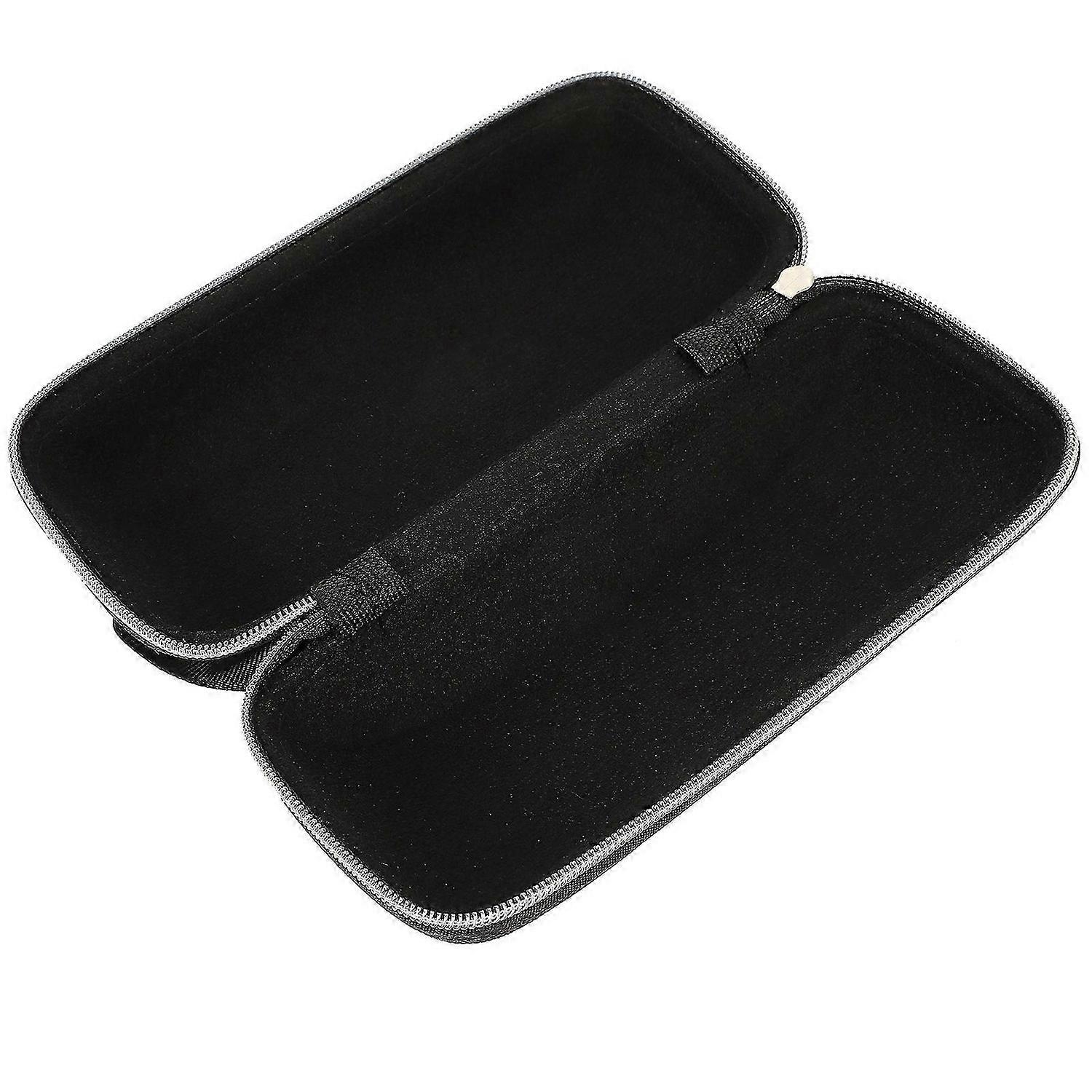 1pc Zipper Eyeglasses Case Honeycomb Pattern Glasses Case Sunglasses EVA Box Protector Zipper Black