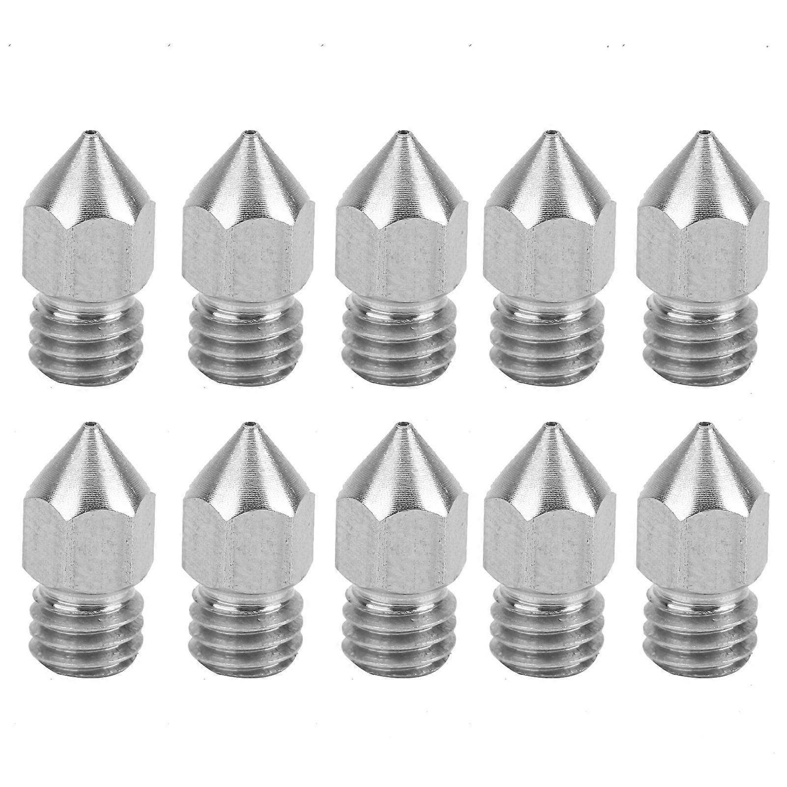 Hochwertiges 3D-Druckerzubehör MK8 Edelstahldüse (10 Stück) 0,4mm