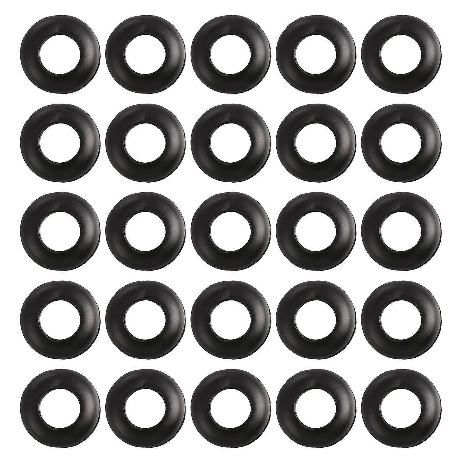 100pcs Cable Hose O Ring Grommet Locking Bushing Rubber Protective Fits