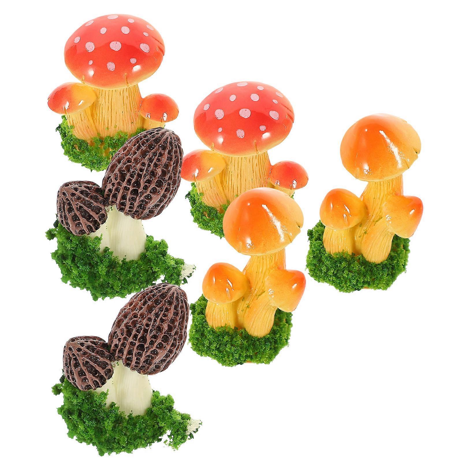 Resin Mushroom Models, Functional Art for Gardens Yards Parks