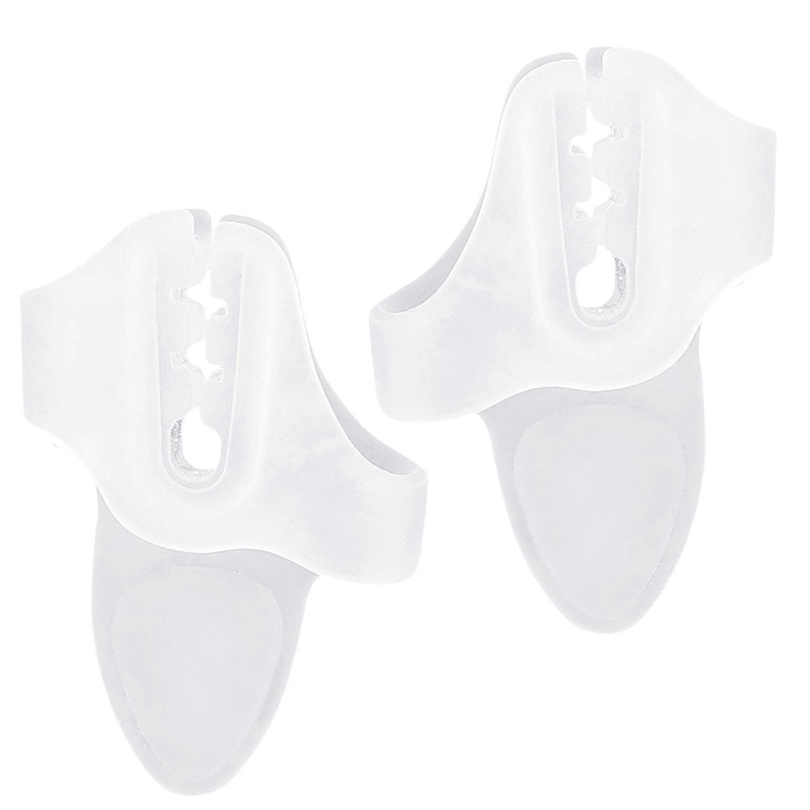 1 Pair Toe Separators Bunions Corrector with 2 Loop Easy to Use Toe Spacers for Women Men Foot Overlapping Toes Clear