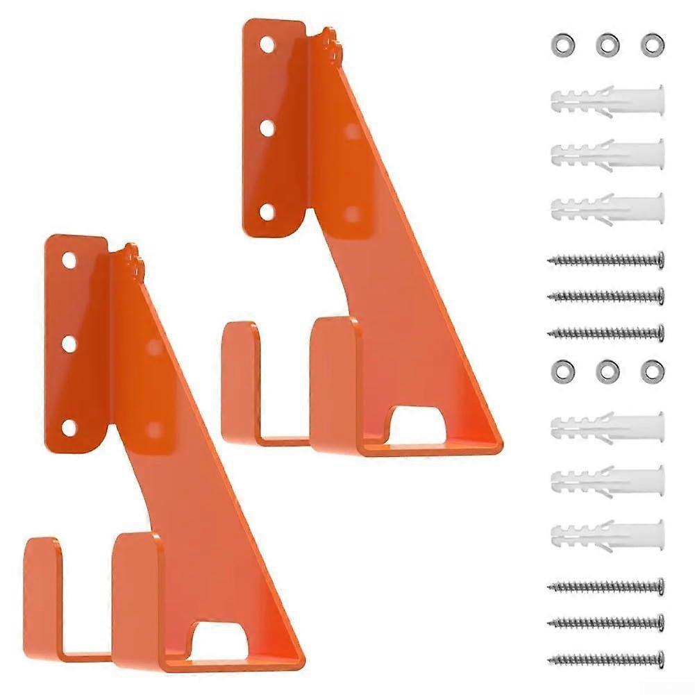 Stahl chain saws wall bracket, robust, garage tool holder with two hooks and protective coating (2 pieces) 2pcs