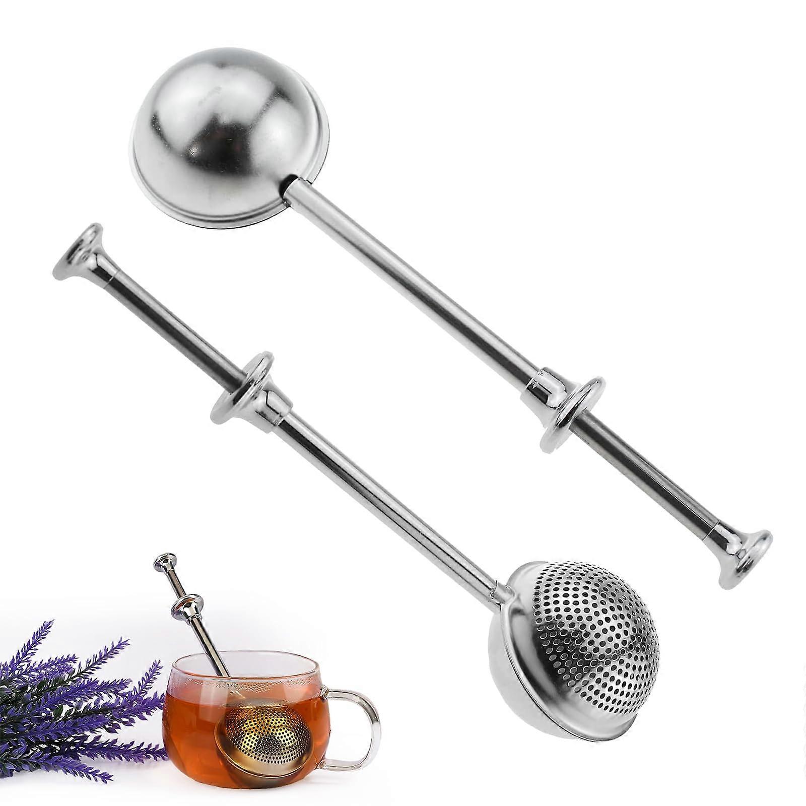 2 Pack Tea Strainer for Loose Tea, Extendable, Stainless Steel, Tea Accessories