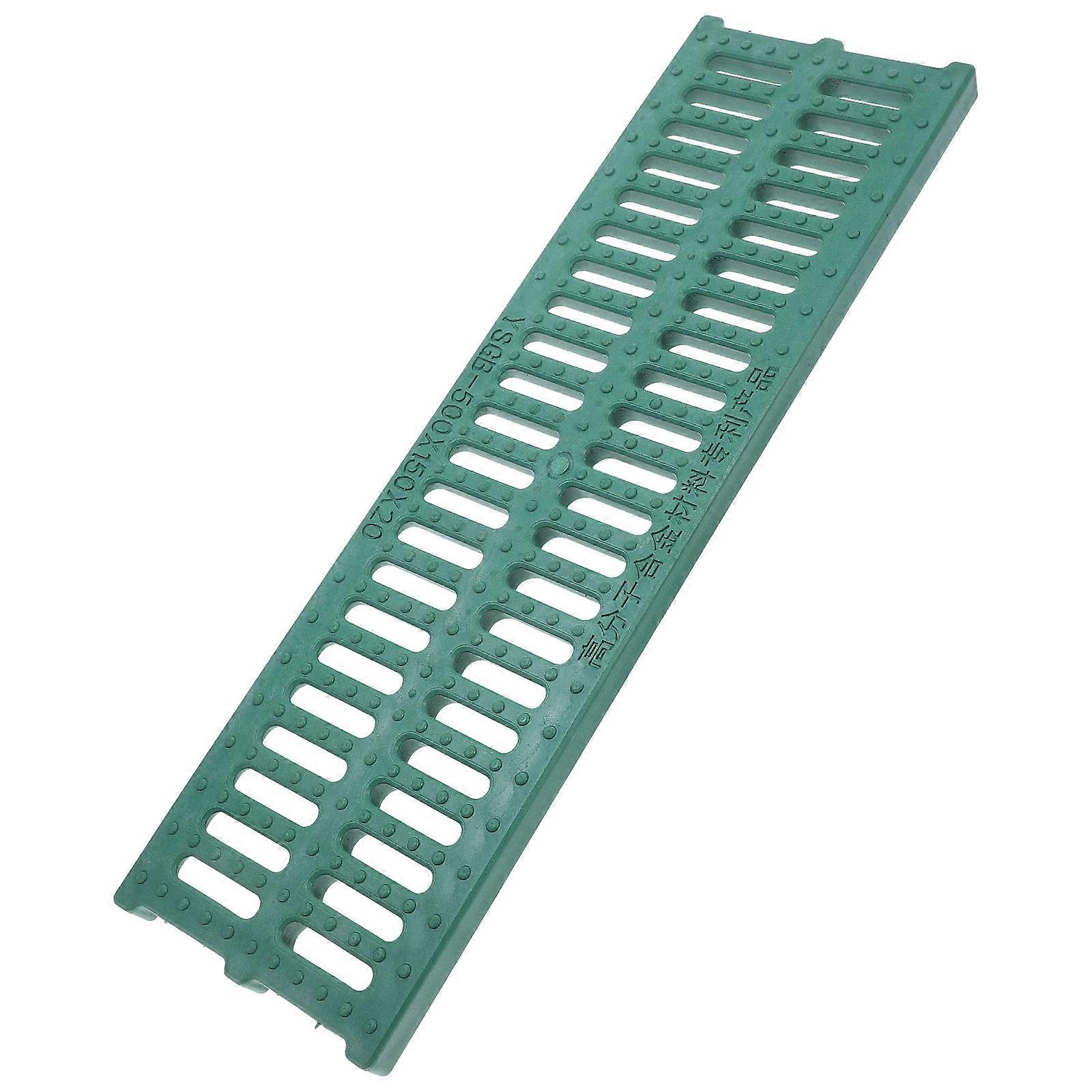 Gutter Screen Rainwater Strainer Plastic Trench Drain Grate For Commercial Users Gardens 50.00X15.00X1.80Cm Water Management 1Set