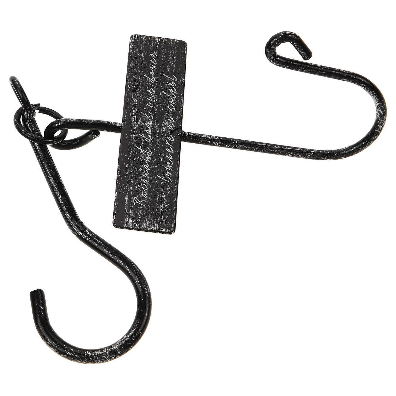 Extension Hook Metal Flower Hook Garden Decoration Rustic Retro Design 1Set