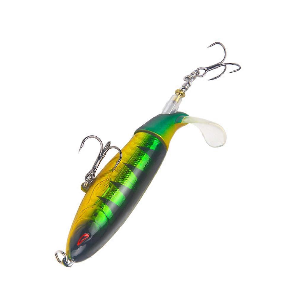 Bass Fishing Tackle Artificial Fishing Lure Durable Use Fishing Enthusiasts Plastic Rotating Tail 1Set
