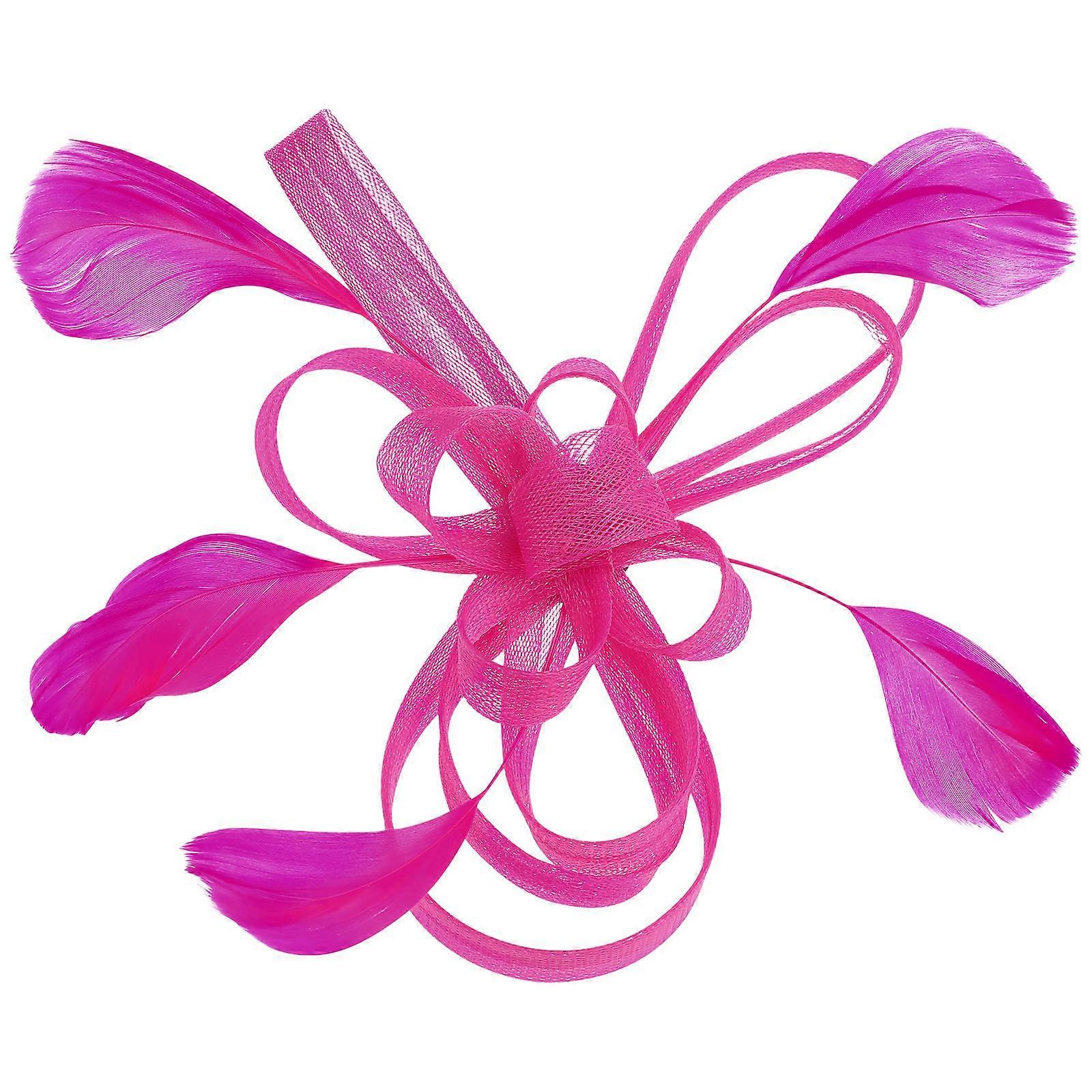 غطاء رأس الزفاف Fascinator الشعر كليب بروش دبوس نمط أنيق 15.00X8.00X3.00CM وشبكة 1 قطعة