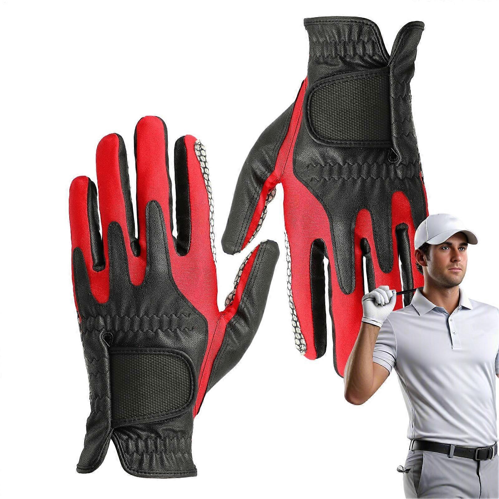 Left Hand Golf Gloves, Breathable Swing Trainer, ShockAbsorbing Golfer Protective Gloves