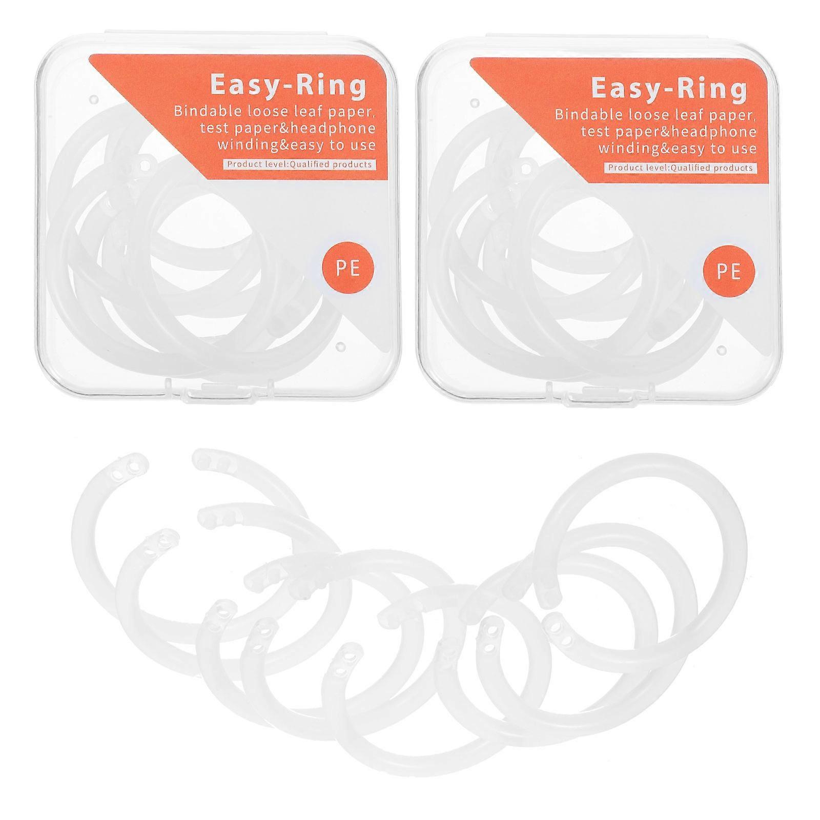 Openable Binder Rings Flashcard Rings Key Ring For Diy Projects Teachers Students 32 Pieces