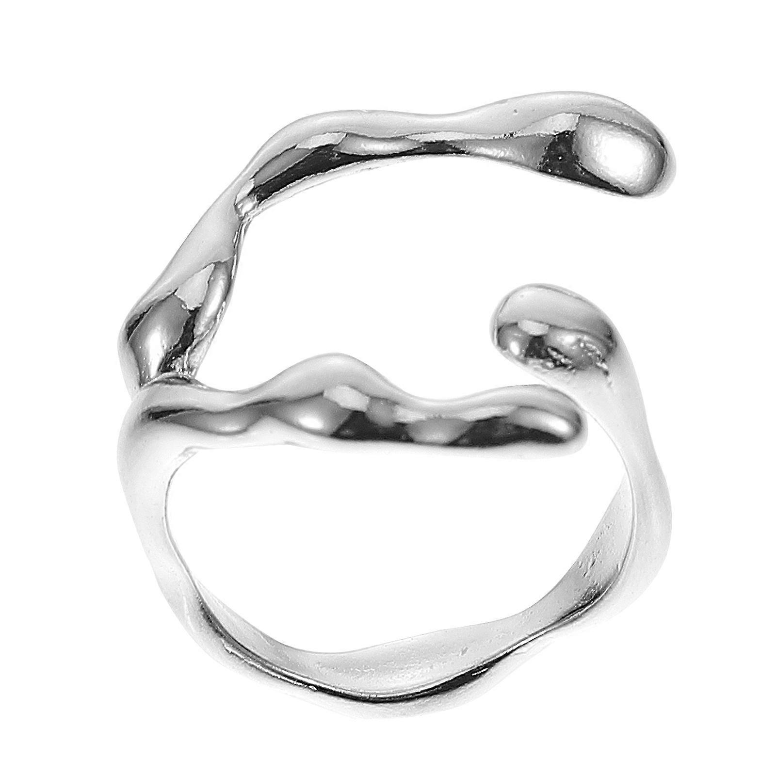 Adjustable Open Finger Silver Plated Ring for Daily Wear, Weddings & Special Occasions – Stylish Joint Design for Men and Women