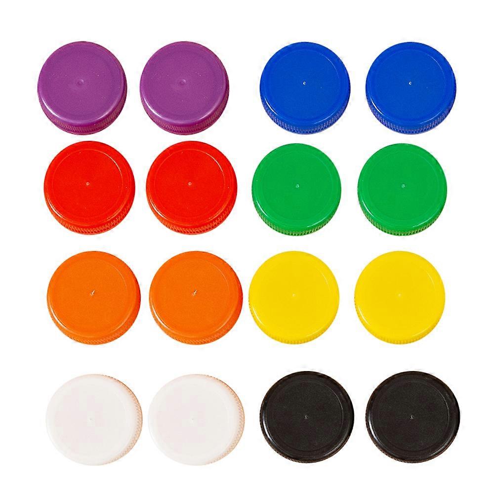 Decorative Diy Bottle Caps Plastic Bottle Caps for Kids Art Classes Assorted Color 200Pack
