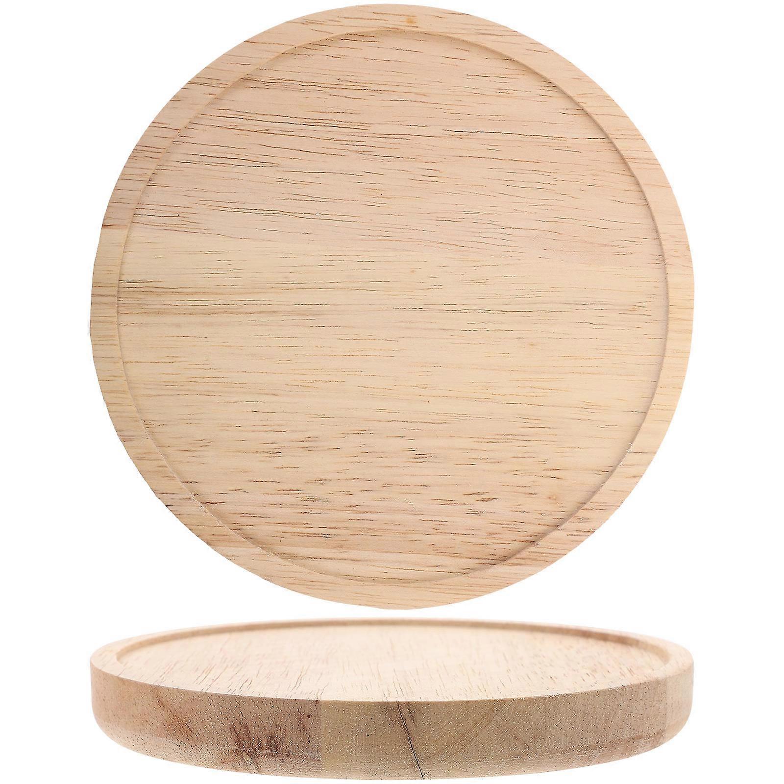 Decorative Wall Shelf Thicken Wooden Floating Shelf Kitchen Use Light Brown Color 15X15CM Size 2Pcs Wall Mounting