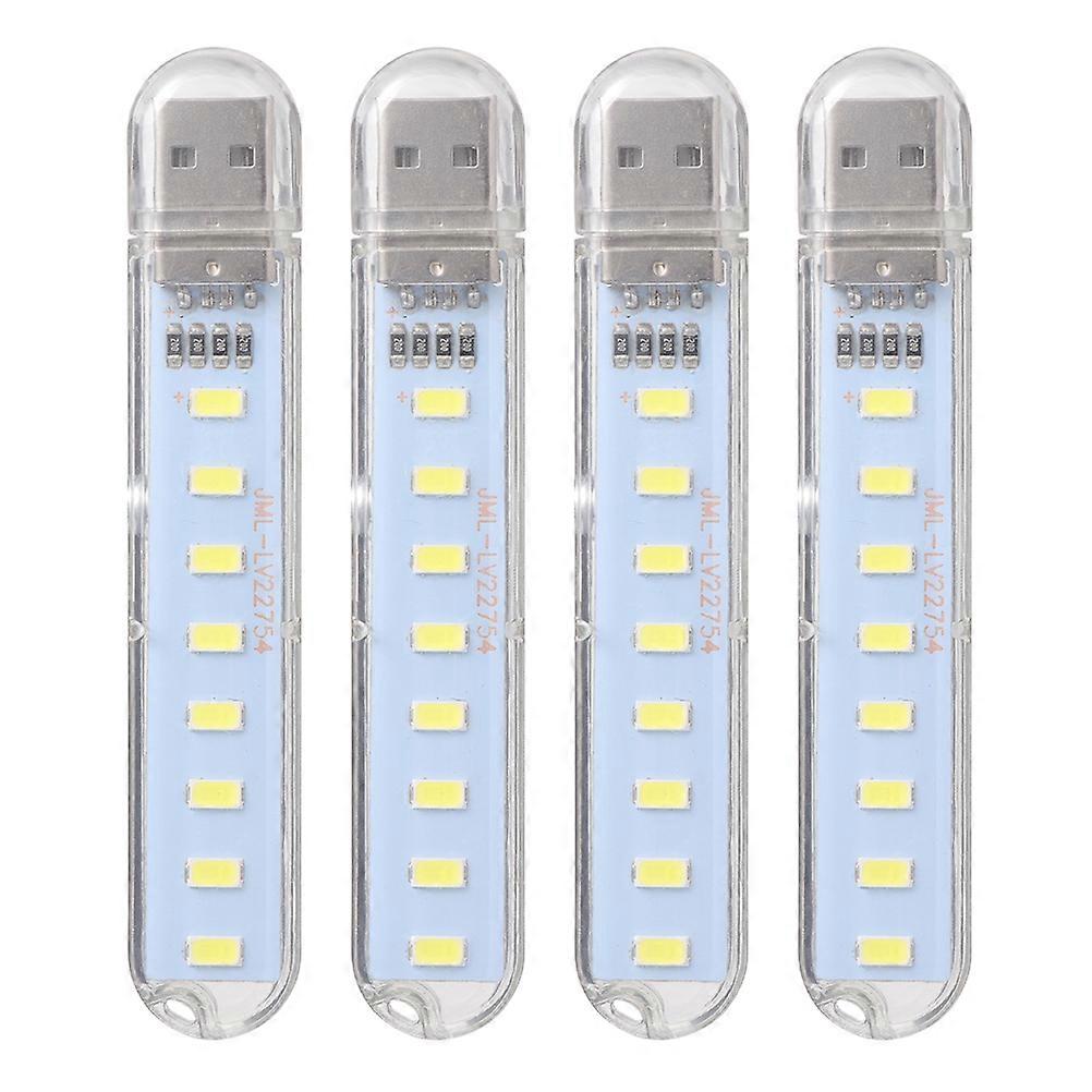 USB Light 4Pcs Multi Color Plastic Stable Lighting LED Light for Home and Office