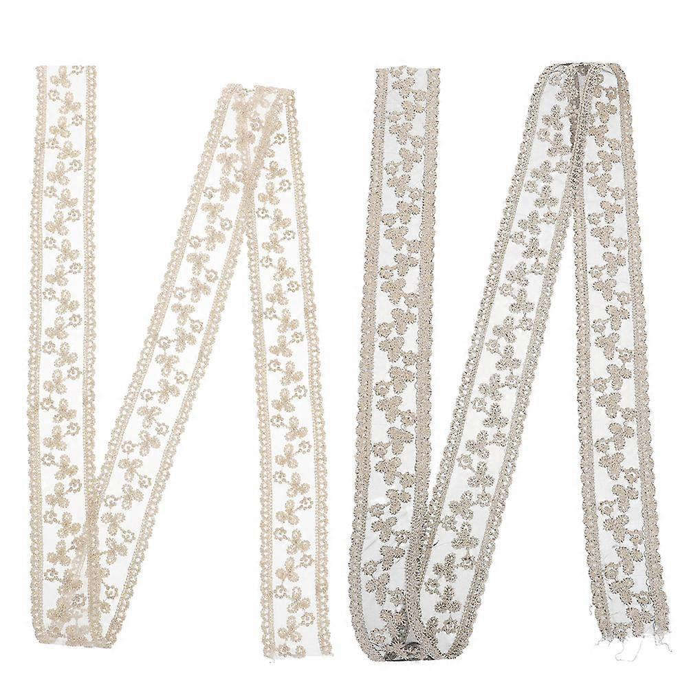 Ribbon Trim Bow Making Ribbons Diy Decoration Assorted Color 2Pcs