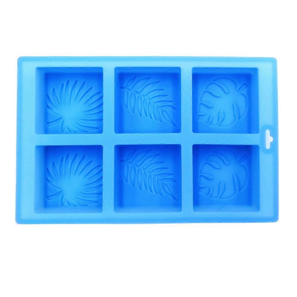 Melt And Pour Soap Mold Homemade Herbal Molds Dishwasher Safe 1Pc For Diy Crafting Lovers Store Use Sky-Blue