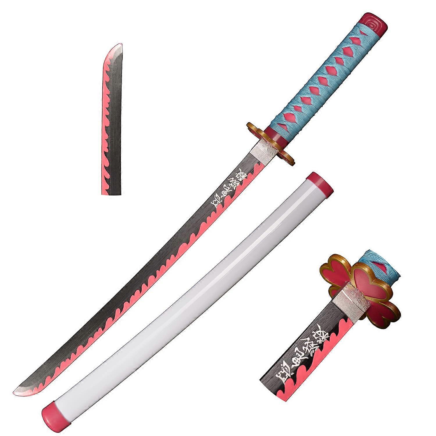 Replica Swords Cosplay Swords Tanjirou Zenitsu Rengoku Kyoujurou Plastic Samurai Swords for Halloween Costume Play