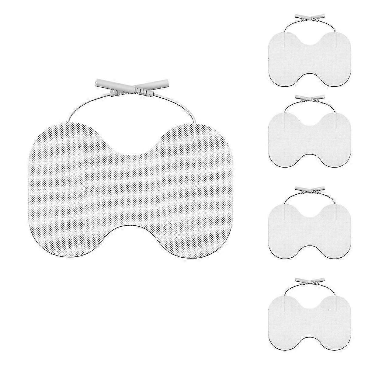 TENS Unit Replacement Pads - 4.5x6In Butterfly Shaped Electrode Pads Universal Compatibility, Pack of 5