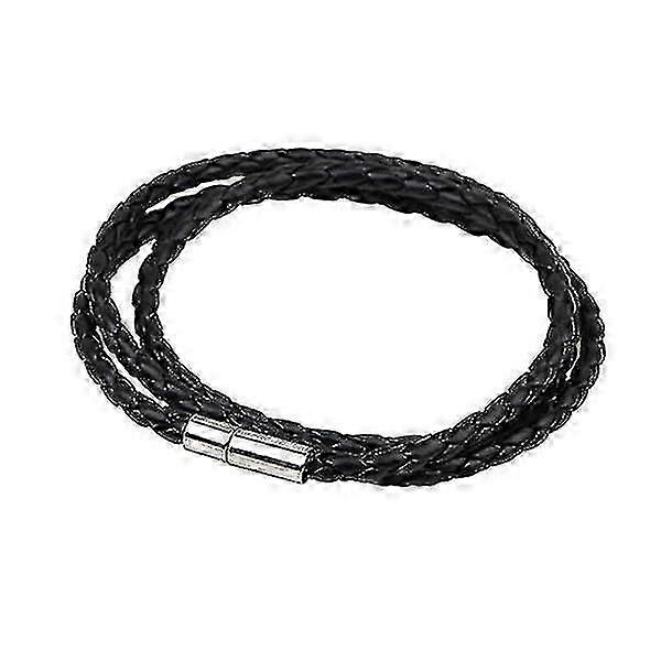 2-pack - Leather Bracelet - Leather Bracelet Black