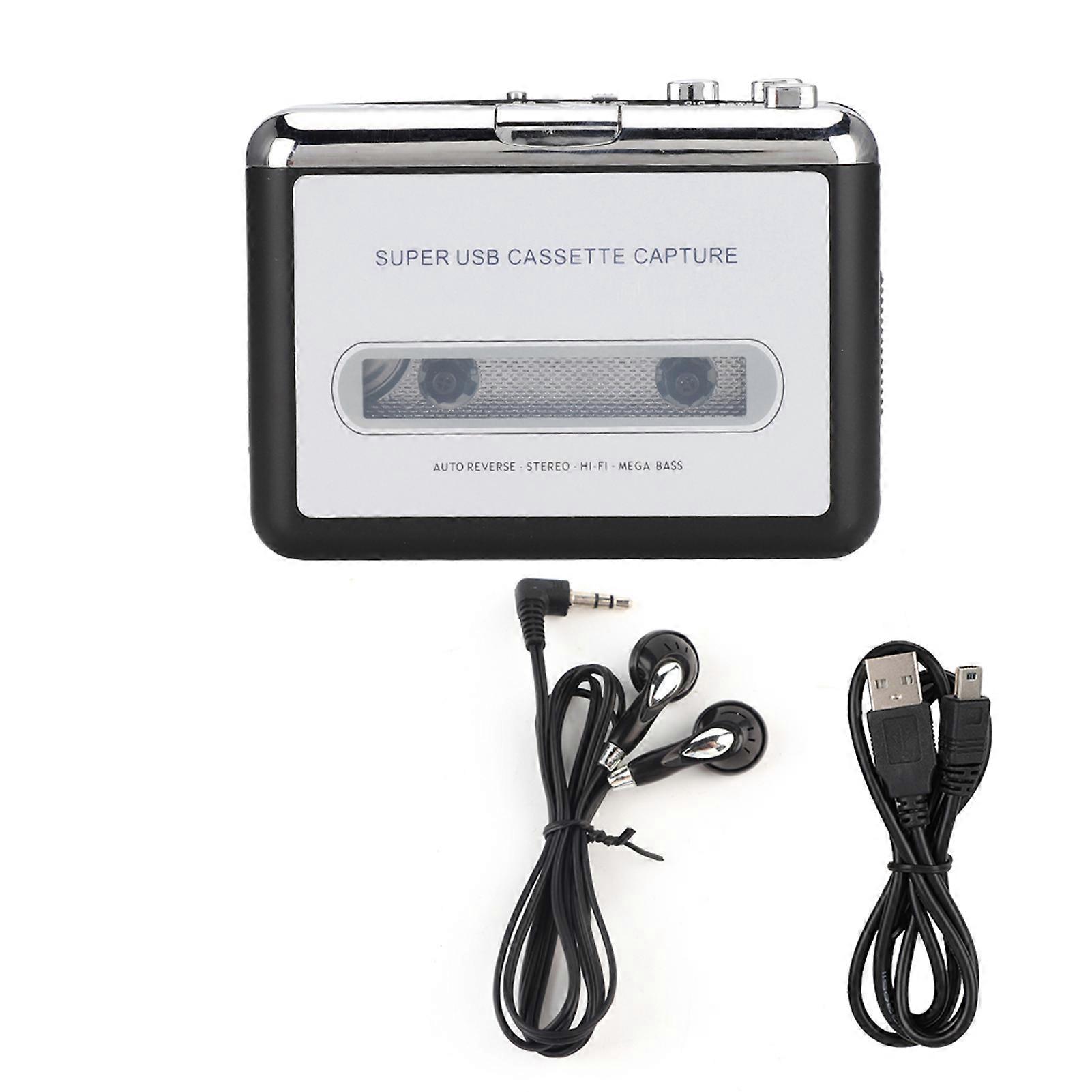 USB Tape to MP3 Capture Converter Stereo o Music Player Cassette Player
