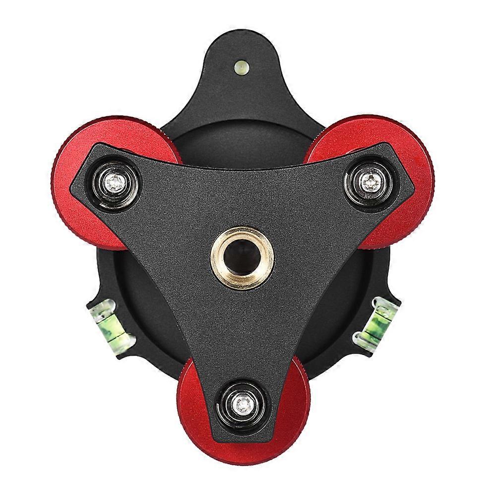 Andoer LP-64 Trépied de nivellement de précision à trois roues avec niveau à bulle 3/8