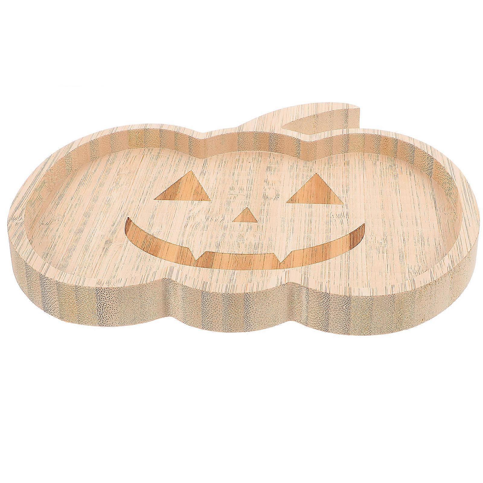 Pumpkin Shaped Serving Tray for Halloween Parties – Reusable Snack Plate with Unique Design and Ample Capacity for Treats and Candy