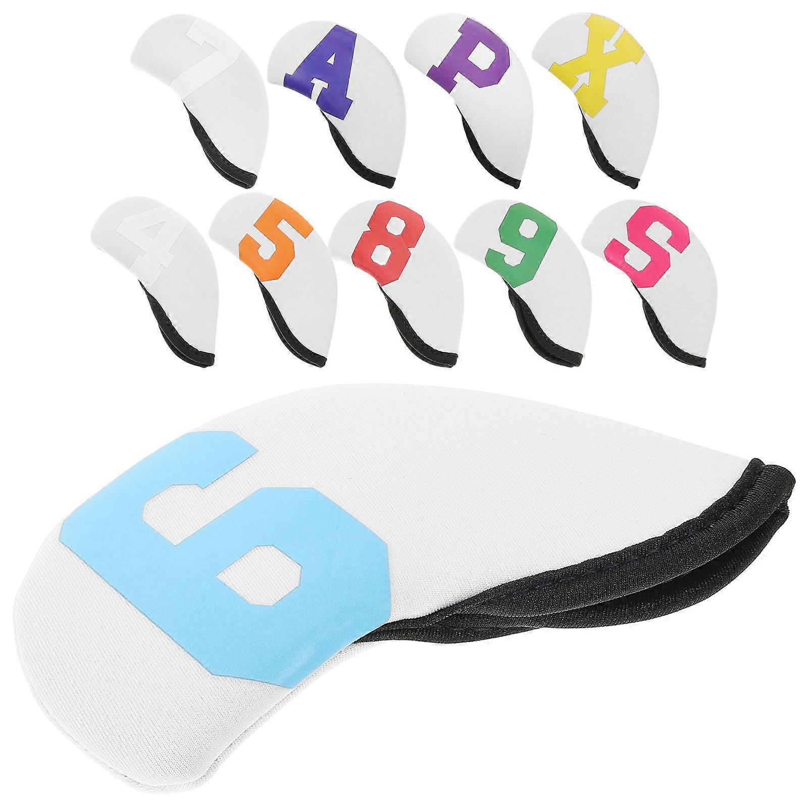 Golf Club Head Covers Neoprene 14 30X7 50X1 00CM Easy to Install and Remove 10Pcs
