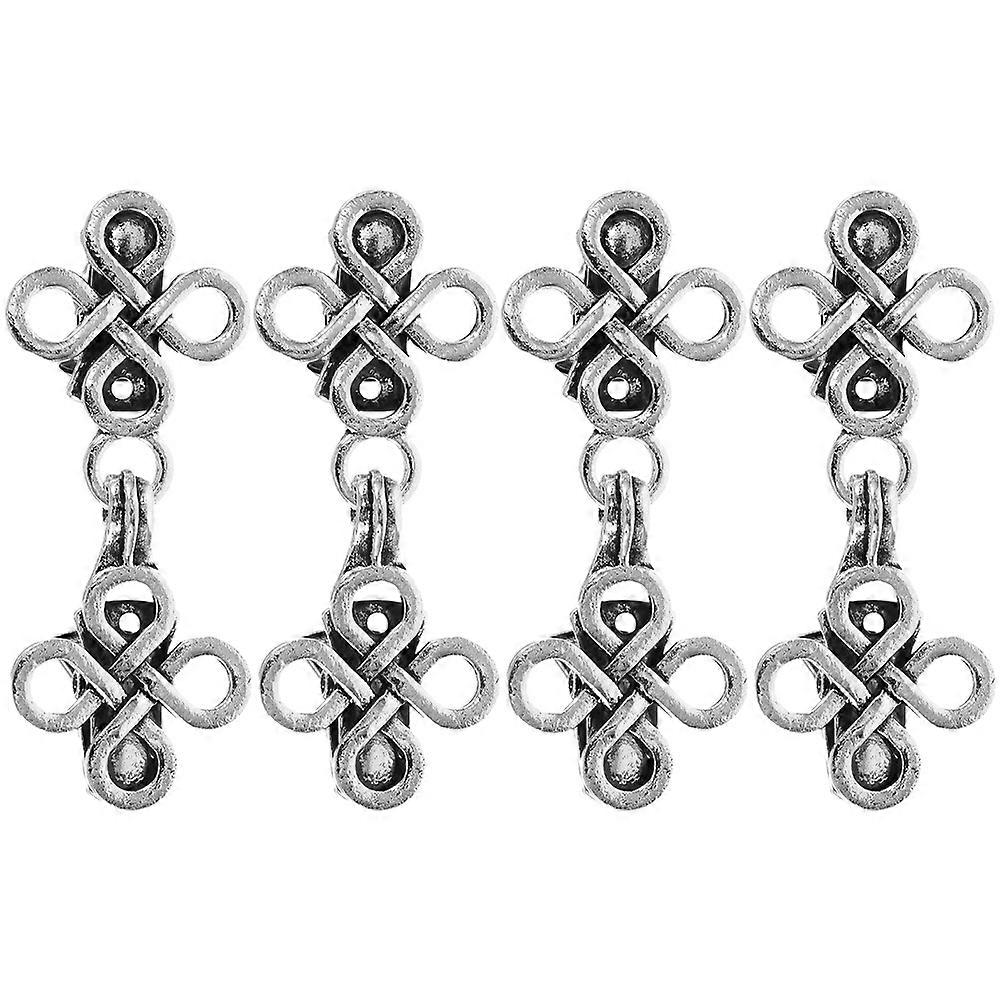 Dresses Shawl Clip Brooch Pins Elegant Hollow Design Anti-Wardrobe Malfunction 4 Pairs