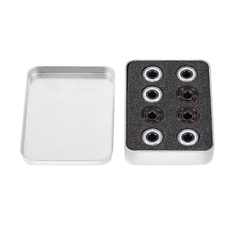 Xinrub Miniature Bearings, 16pcs/set Inline Roller Skates High Speed 608 Bearing Single Sided Sign Ceramic Balls