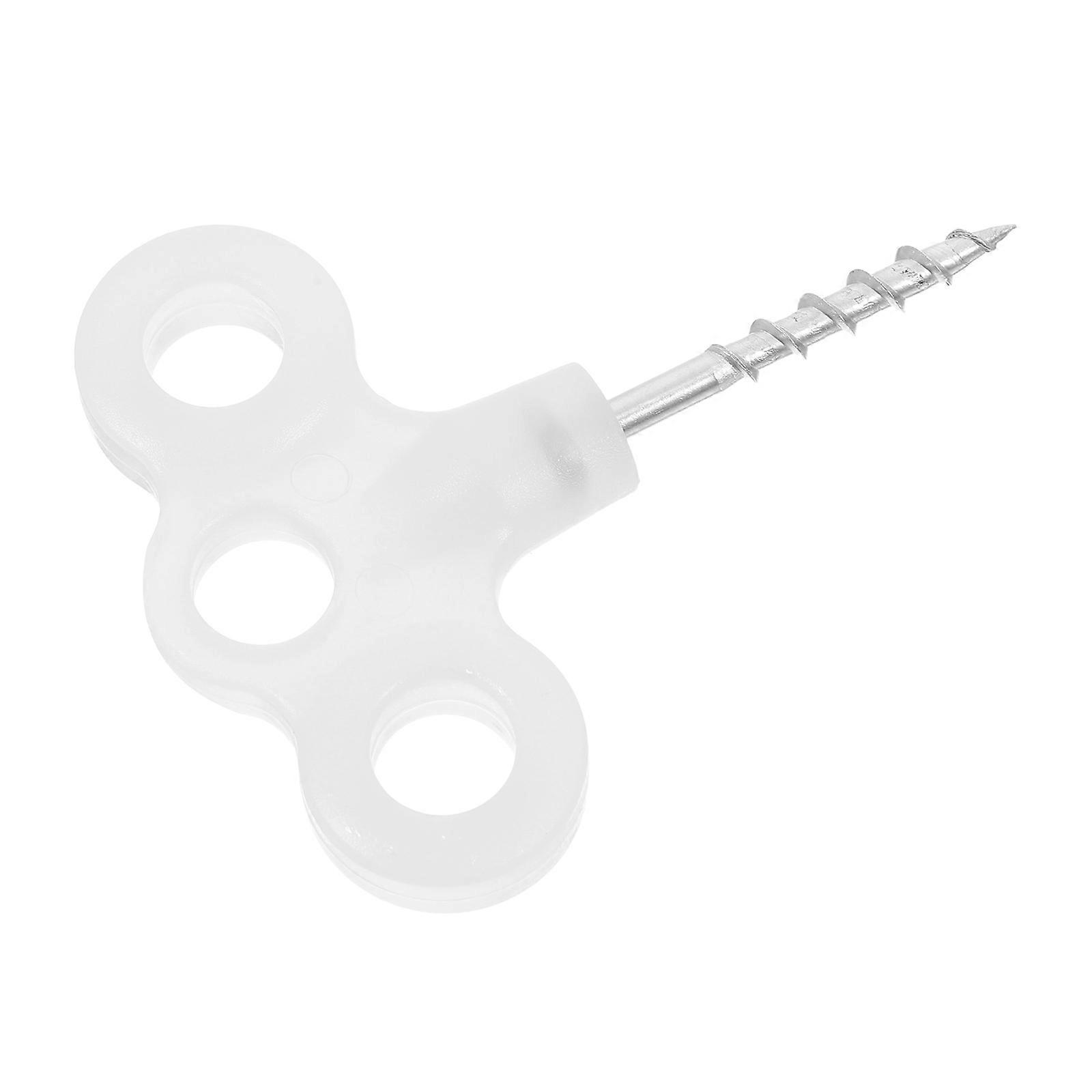 Camping Tent Pegs Canopy Anchors for Outdoor Enthusiasts Three Hole Design 6.8X5.4X1.10CM 1Set