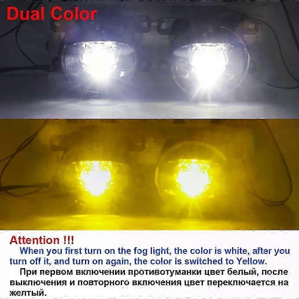 Compatible 2 X LED Fog Light 30W 8000LM Car Front Bumper Fog Lamp For Ford Focus Fiesta Fusion C-Max Transit Ranger Edge Tourneo EcoSport