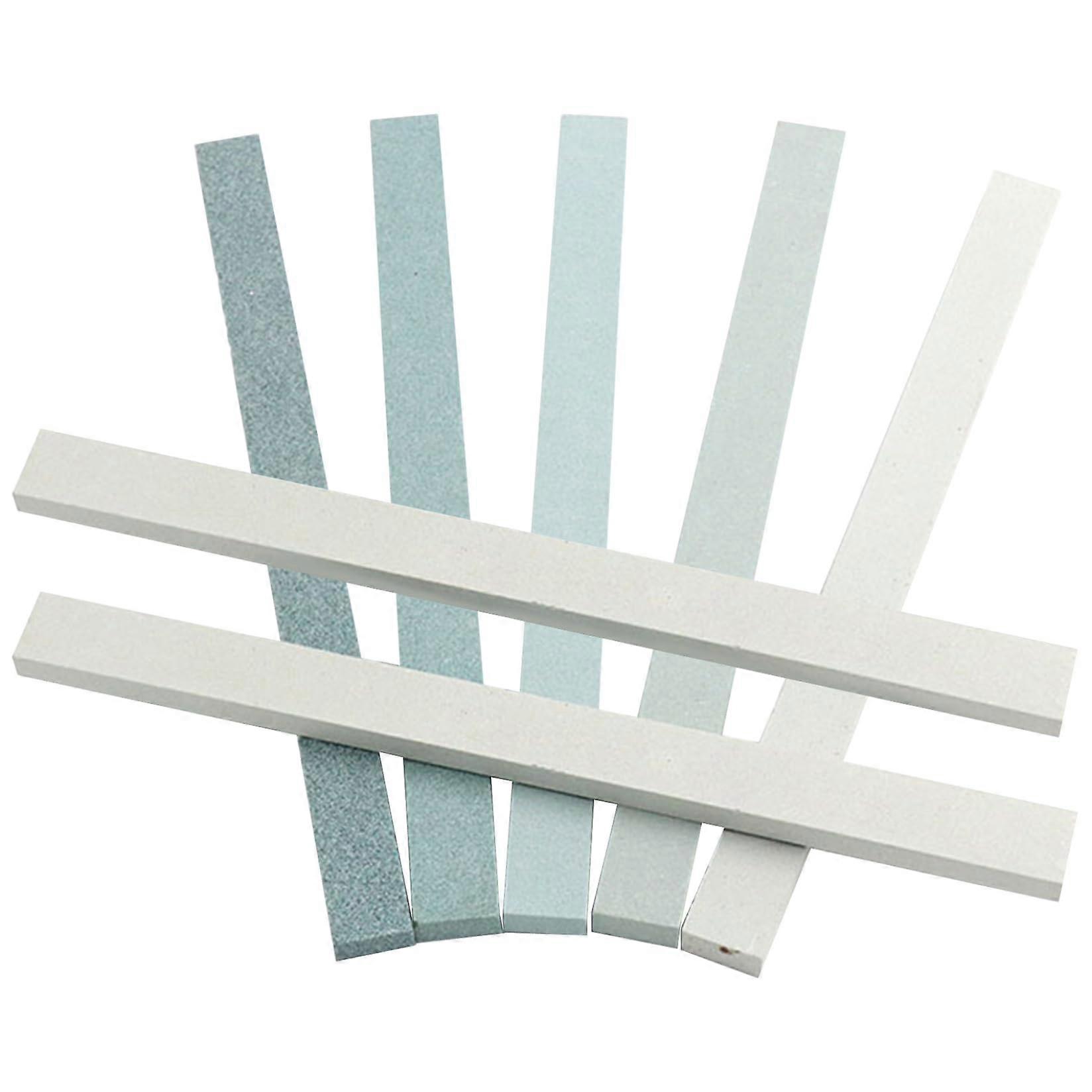 7pcs Sharpening Stone, Green SiliconCarbon Polishing Whetstone for CeramicCoated Metal Loop, Grit 80/150/240/400/600/800/1000