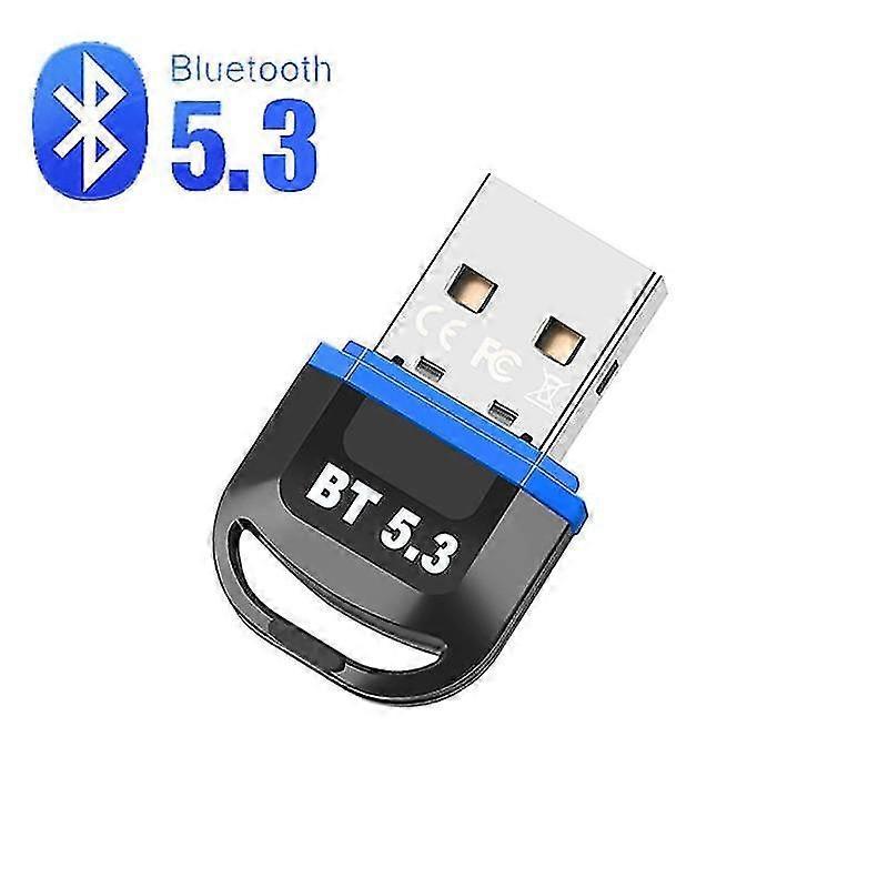Bluetooth 5.3 USB Adapter Wireless Dongle for Audio Transmission to PC, Laptop, Mouse, Keyboard, and Speakers