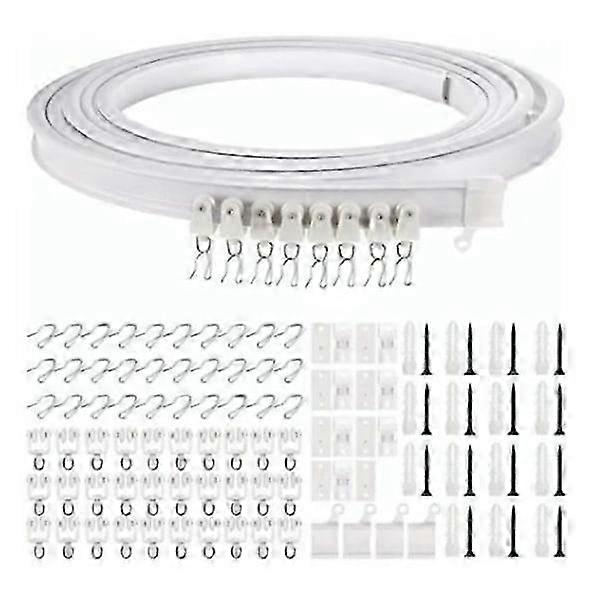 5 Meter Flexible Ceiling Curtain Track with Bracket