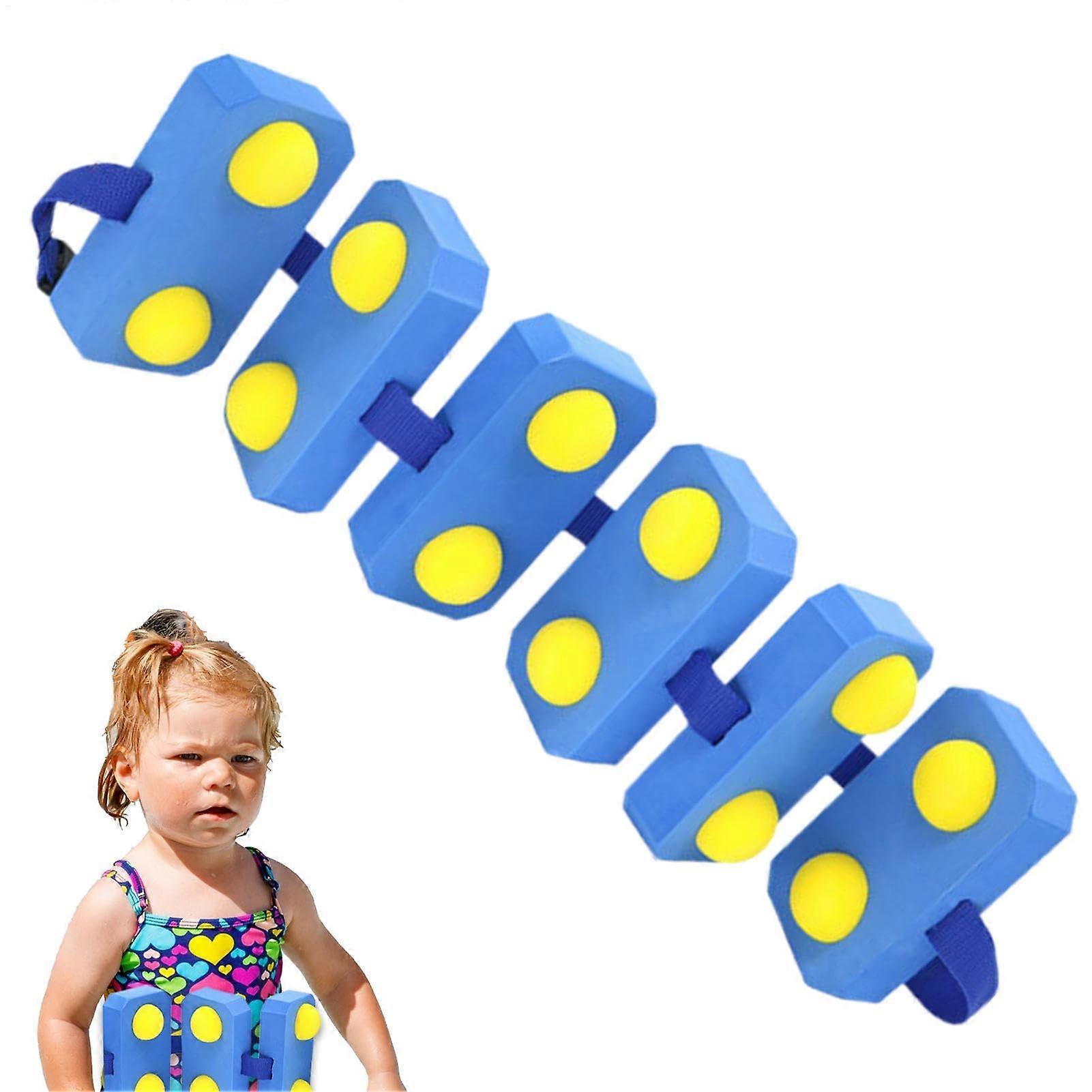 Swimming Training Belt For Children, EVA Foam Float Trainer, Adjustable Waist, Medium Size, Bubbles Floating Board