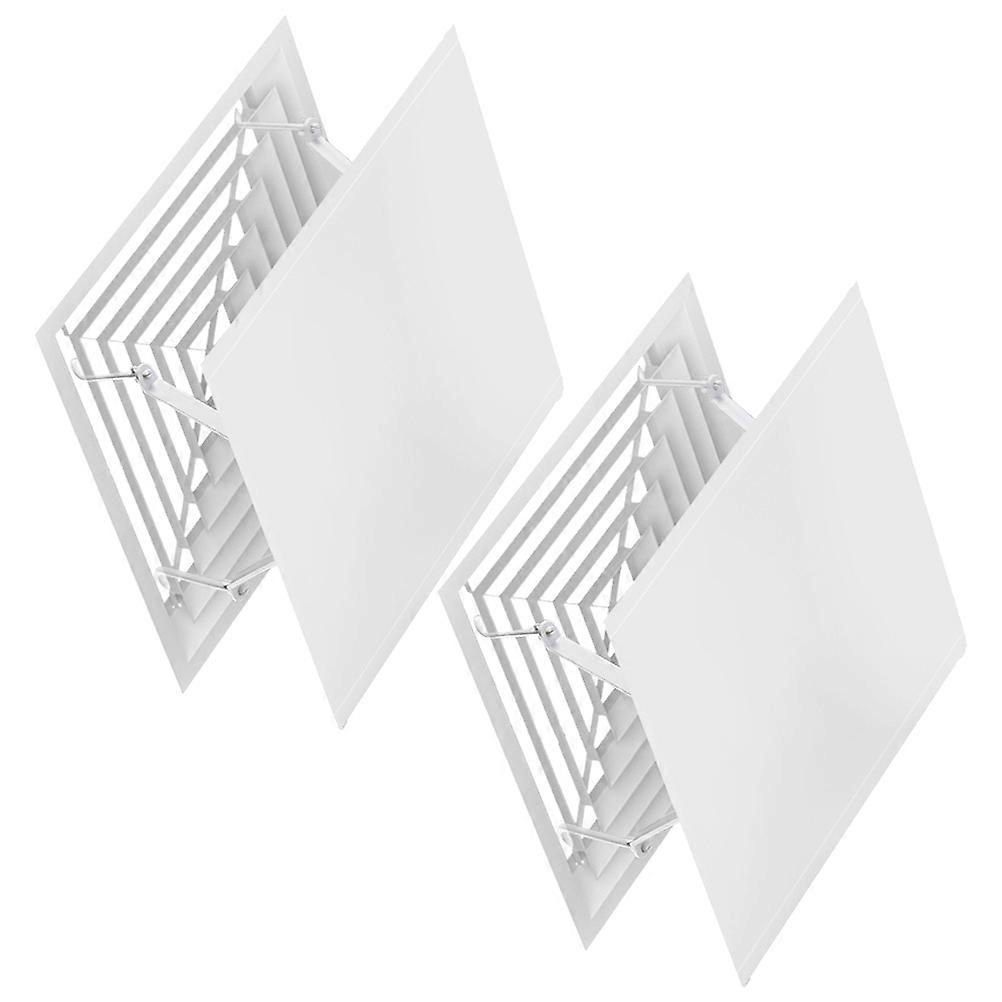 Air Vent Deflector Ceiling Home Use Easy Installation Iron Material 35x35x3 Cm 2Pack