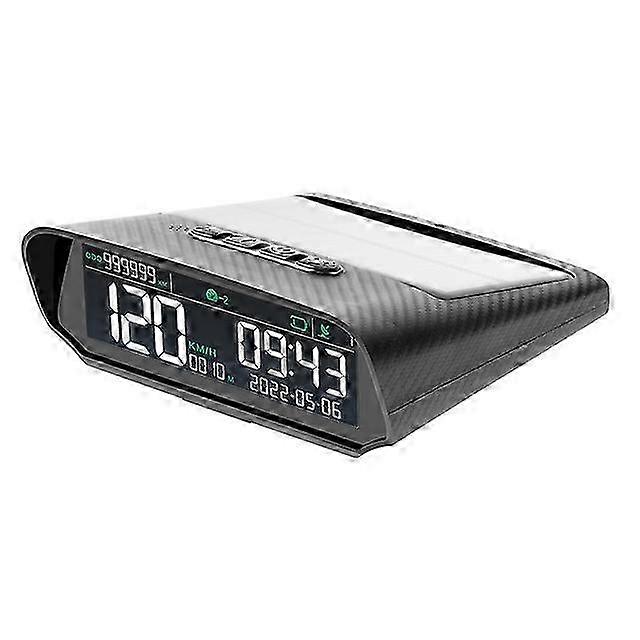X100 Solar Auto HUD GPS Head-up-Display LCD-Display Windschutzscheibe Projektor Digitaler Tachometer Kilometerzähler Höhe Übergeschwindigkeit AlarmSchwarz SZRH A-X