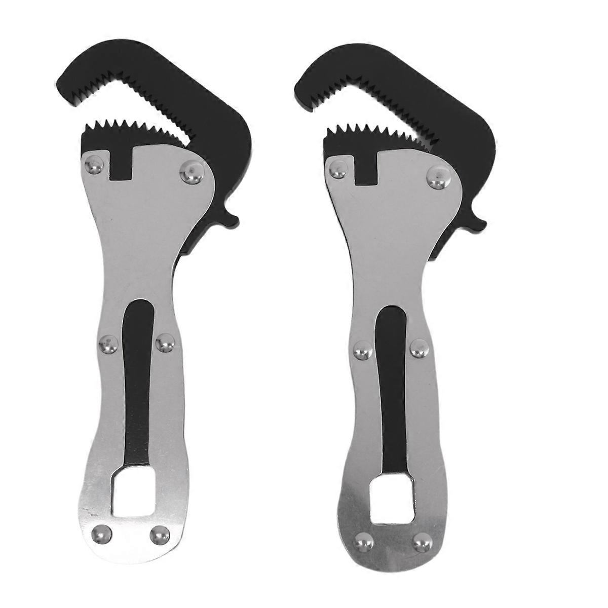 2pcs Mini Stubby Pipe Vise Wrench,Mini Stubby Wrench