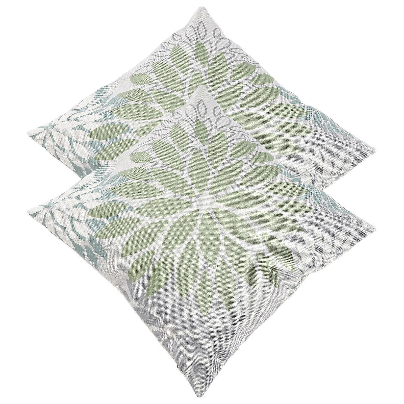 Square Pillow Case Removable Cushion Cover Modern Minimalist 2Pcs