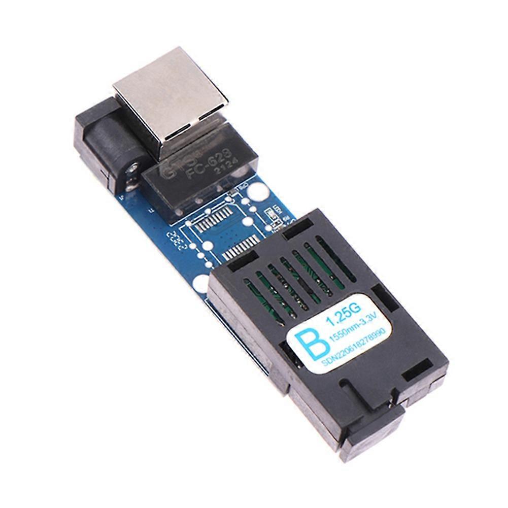 Mini Gigabit Fiber Optisk Media Omvandlare 10/100 / 1000Mbps Enkelläge 3Km UPC / APC SC-Port Stil: B